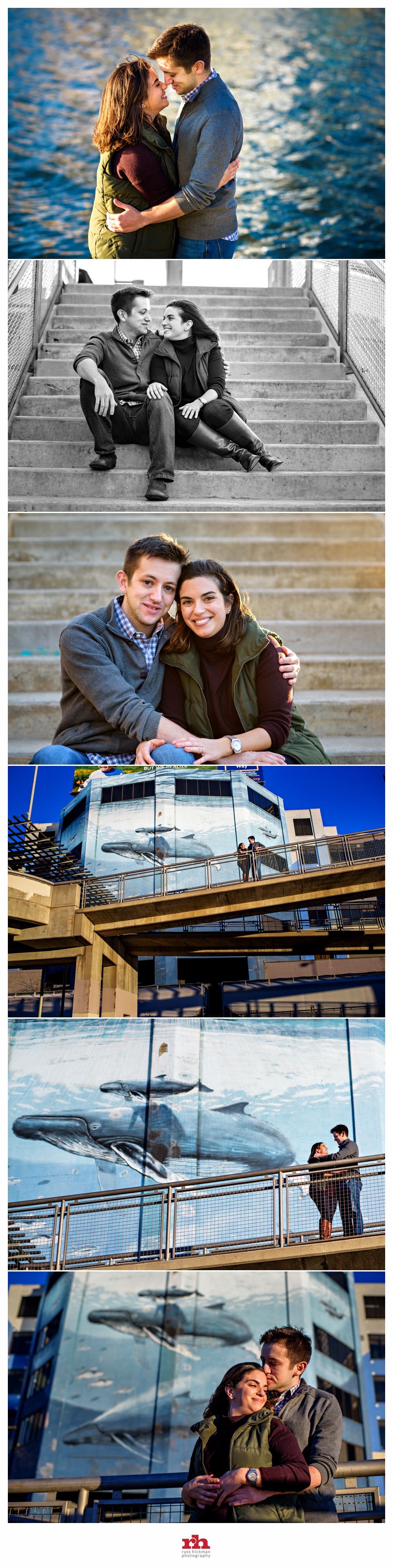 A couple in front of graffiti wall during their Philadelphia Engagement Session.